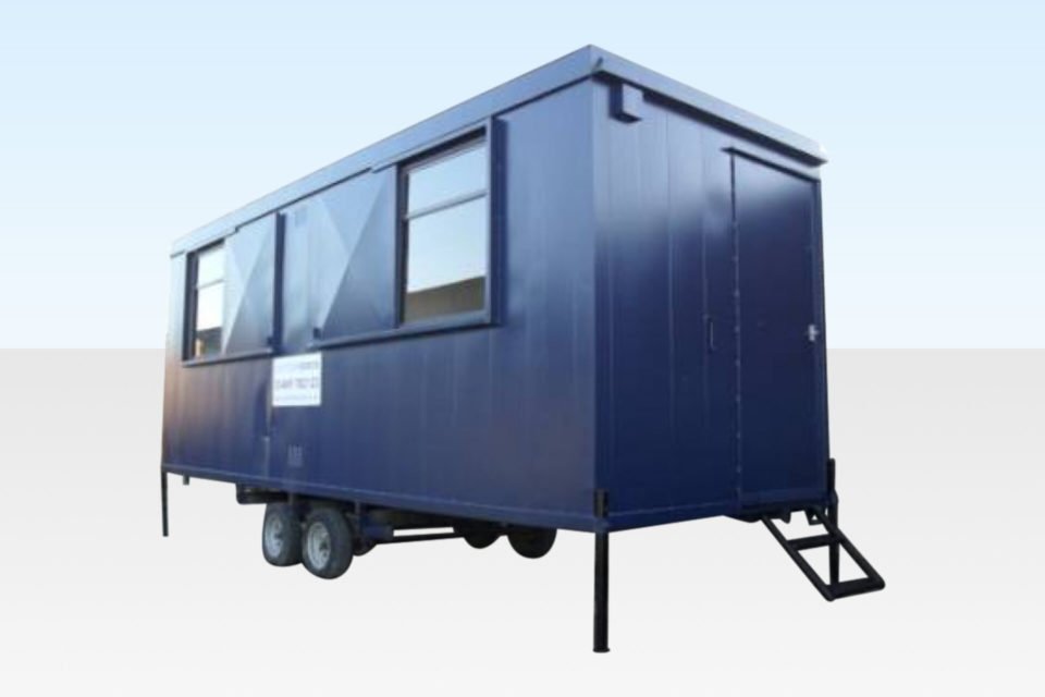 20ft x 7ft 6in Steel Mobile Anti-Vandal Office