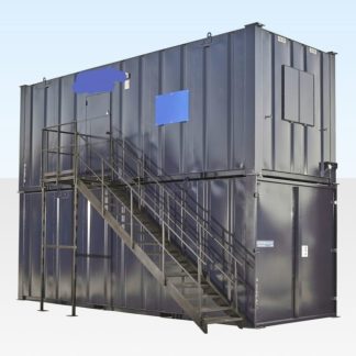 Steel Staircase With Landing & Handrails