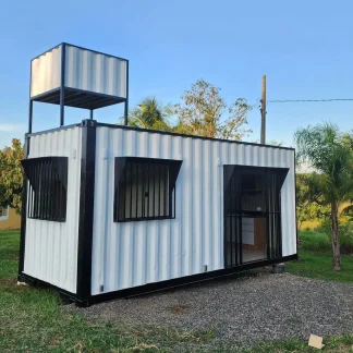 Custom 20ft Shipping Container Home With Water Tank