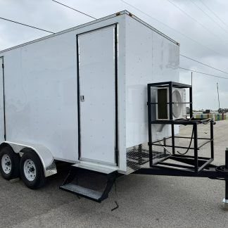 Upscale 2 Station Portable Restroom Trailer 7′ x 14′
